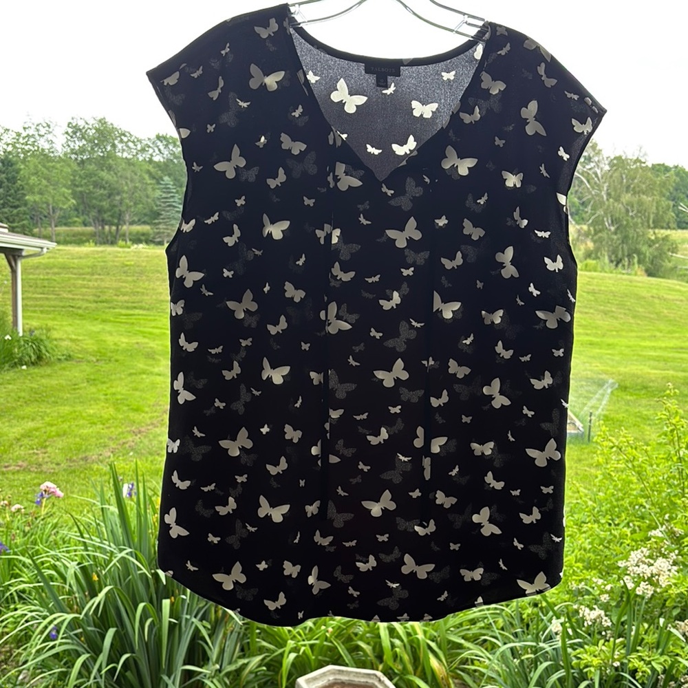 Talbots Cap Sleeve Boxy women’s Blouse